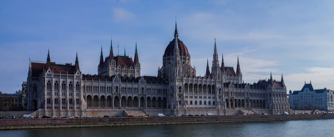 The hungarian parliament building on a clear day