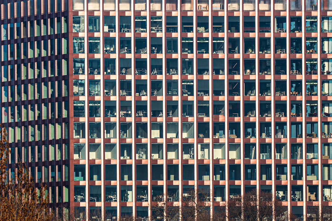 a very tall building with lots of windows