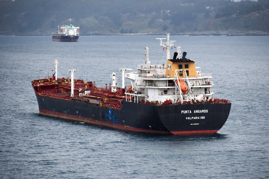 a large ship in the water